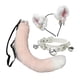 thumbnail image 4 of Conjunto de orejas y cola de gato Yinane aro para el pelo disfraz novedoso Rosa, 4 of 8