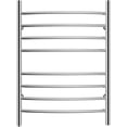 thumbnail image 2 of Towel Warmer 8 Bar Plug-in Curved Bath Towel Heater Towel Warmer for Bathroom Plug-in Drying Rack Mirror Polish, 2 of 6