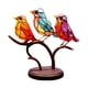 thumbnail image 4 of Adorno de escritorio de pájaros en rama, estatuas de pájaros, obra de arte artesanal, escultura de pájaros de Metal, decoración del hogar para mesa 16cmx20cmx8cm Gloria Estatua de escritorio, 4 of 9