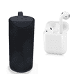 thumbnail image 1 of Combo bocina bluetooth con radio FM negro + audifonos inalambricos, 1 of 5