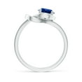 thumbnail image 2 of Angara Natural 1 Ct. Blue Sapphire Solitaire Ring in Sterling Silver for Women (Ring Size: 9), 2 of 12