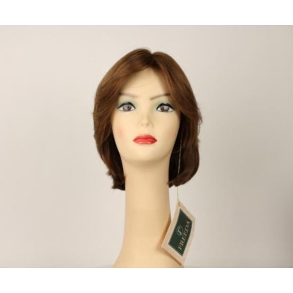 European Human Hair Freeda Wig Dorothy Light Brown With Warm Highlights Skin Top Size S