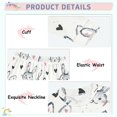 thumbnail image 4 of Dailycode Cotton Pajama Set Snug Fit Long Sleeve Top and Pants for 18M-8Y Lovely Rabbit Head and Heart, 4 of 7
