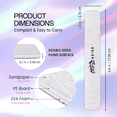thumbnail image 2 of 10pcs - PANA Jumbo Double-Sided Emery Nail File for Manicure, Pedicure, Natural, and Acrylic Nails - Zebra (Grit 60/60), 2 of 7