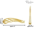 thumbnail image 6 of Parcelona French Curved Large 4" Celluloid Banana Hair Clip for Women, 6 of 20