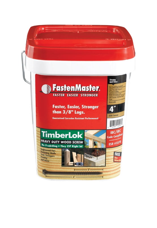250 Count for sale online FastenMaster Timberlok 6 inch Wood Screw 