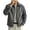 Gray, variant on Fanshiluo Men's Collared Faux Suede Zip Up Jacket, Long Sleeve Casual Lightweight Outerwear Coat,Size S-2XL