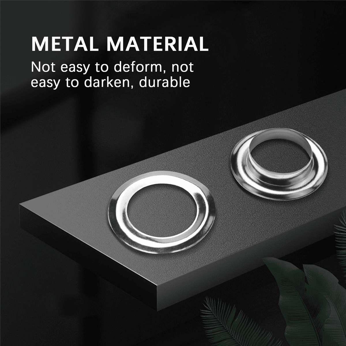 Grommet Tool Kit, Grommet Setting Tool 200 Sets Grommets (1/2 Inch Diameter) and Punch Die Tool
