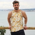 thumbnail image 6 of Salouo Groovy Hippie Flower Mushrooms for Men's Tank Tops,Sleeveless Muscle Shirts for Men Quick Dry Workout Tank Top Gym Muscle Tee Fitness Bodybuilding Sleeveless T Shirt-X-Large, 6 of 7