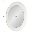thumbnail image 5 of Kate and Laurel Laranya Modern Round Mirror, 22 Inch Diameter, White and Gold, Decorative Circle Mirror with Metal Frame and Glossy Hand Applied Finish, 5 of 8