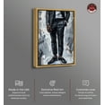 thumbnail image 2 of Man Of Style Men Style Man Cave Canvas Wall Art by Notoriart, Gold Floater Frame, 11.5" x 16.5", 2 of 7