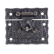 thumbnail image 2 of 4X Caja de madera con cierre de broche rectangular y pestillos de bronce, 2 of 8