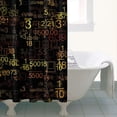 thumbnail image 4 of Math Equations Geometric Shapes Black Pattern Shower Curtain 36"x72" ,Bathroom Decorative Shower Curtains Set with 12 Hooks,Modern Waterproof Washable Shower Curtain, 4 of 6