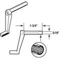 thumbnail image 4 of Prime-Line R 7001 Window Handle with 1-3/4 inch Stem, Brown Plastic (2-pack), 4 of 4