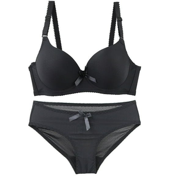 Taqqpue Bra and Panty Sets for Women Seamless Bralettes Lingerie Sexy Sets Comfortable Sports V Neck Bras Panty Thongs Sets