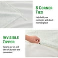 thumbnail image 6 of Gogreen 100% Cotton 3 Pieces Luxury Queen Duvet Cover Floral, Soft & Breathable Queen Bedding Sets, Pattern Queen Comfy Duvet Cover, with Zipper Closure, 6 of 10