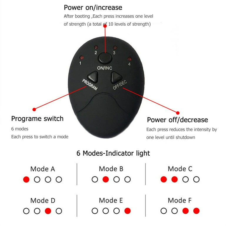 Zexumo ABS Stimulator Buttocks/Hips Trainer Muscle Toner