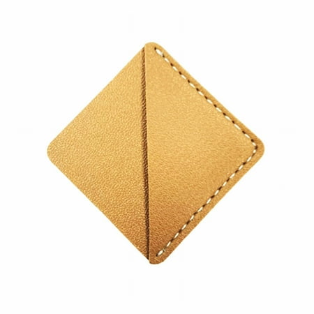 BAOQIN 7 Pcs Leather Corner Bookmark  Square Page Book Marks Cute Corner Page Bookmarks Accessories For Book Lovers B
