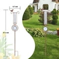 thumbnail image 3 of MUMTOP Rain Gauge Outdoor - 36 Inch Metal Bird Garden Stake with Thermometer for Lawn, Yard and Garden, 3 of 7