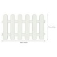 thumbnail image 5 of Pavo 2pcs Plastic Fence Courtyard Indoor Garden Fence Garden Small Fence with 4 Base, 5 of 5