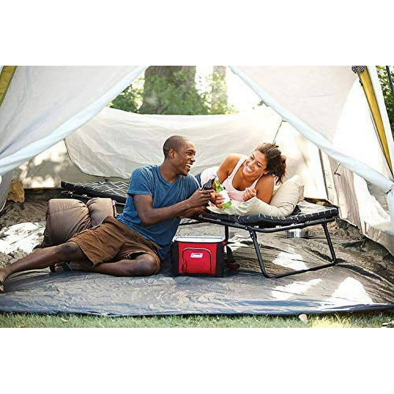Coleman deluxe portable folding camping cot discount