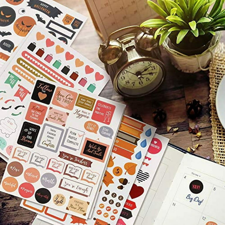 ZICOTO Aesthetic Planner Stickers - 1500+ Stunning Design Accessories Enhance and Simplify Your Planner, Journal, Calendar and Scrapbook