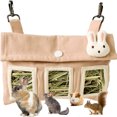 thumbnail image 2 of BeesClover Rabbit Hay Feeder Bag Washable Large Capacity Hanging Feeding Sack Hay Dispenser for Rabbit Guinea Pig Chinchilla, 2 of 8