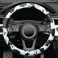 thumbnail image 4 of Car Steering Wheel Cover Stretch General Steering Wheel Cover 38cm, Pu Material with No Inner Ring Elastic Design, 4 of 6