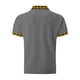 thumbnail image 4 of Blusa y camisa de manga corta con cuello vuelto para hombre, blusa de manga corta con solapa y botones estampados, blusa de poliéster para hombre, 4 of 5
