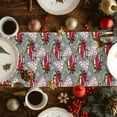 thumbnail image 4 of Christmas Table Runner Red Truck Christmas Tree Table Runners Winter Snowflakes Grey Cotton Linen Dresser Scarf Kitchen Dining Table Decor for Christmas Holiday Party Decor 13x36 Inch, 4 of 9