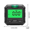 thumbnail image 3 of Clearance! Digital Angle Finder Level Angle Gauge Meter Magnetic Electronic Level Angle Finder Tool Protractor,with Bubble Level and Magnetic Base,for Construction, Woodworking and Machinery A, 3 of 5