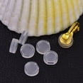 thumbnail image 4 of Comfort Plastic Pads for Clip on Earrings Anti-Pain Clip on Earring Cushion Clear 7.5x3mm Hole: 1.5x3.5mm, 4 of 4