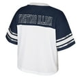 thumbnail image 3 of Women's Colosseum  White Illinois Fighting Illini Treasure Cropped Football Jersey, 3 of 3