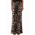 thumbnail image 3 of Women'S Cheetah Print Wide Leg Baggy Pants Y2k Side Loose Streetwear Trousers Brown & White L, 3 of 8