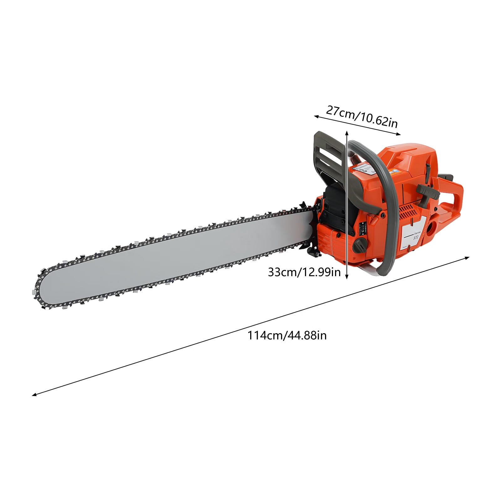 Loyalheartdy 28Inch 3.9KW 2-Stroke Handheld Cordless Petrol Chain Saw 71CC Single Cylinder Gas Powered Chainsaw Forest Wood Cutting Tool Set for Farm Timber Garden 10000rpm