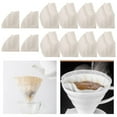 thumbnail image 4 of DOLITY 100 Pieces Coffee Papers V Shape Cone s for Latte Drip Tools White V02, 4 of 6