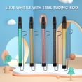 thumbnail image 3 of Metal Slide Whistle Scale Sliding Flute with Steel Sliding Rod Musical Instrument Toy for Children Kazoo Flute for Parent-Child Games Boys and Girls Party Favors School Prizes, 3 of 7