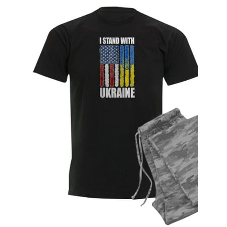 

CafePress - Ukrainian Lover I Stand With Ukraine Pajamas - Men s Dark Pajamas