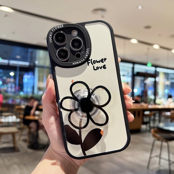 Carcasa De Flor Reno 8 5 7Z 6 OPPO A58 A17 A96 A15 A94 A54 A74 A16 A92 A52 A9 A5 A53 A31 2020 A7 A12 A3s Funda De Teléfono De Soporte Suave TPU Silicona Ovalada Protección De La Lente