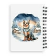 thumbnail image 2 of Hello Winter Australian Cattle Dog Welcome Snowy Night Watercolor Vintage Spiral Bound Journal Heeler Lover Gifts 5x7in Spiral Notebook - 01011, 2 of 5