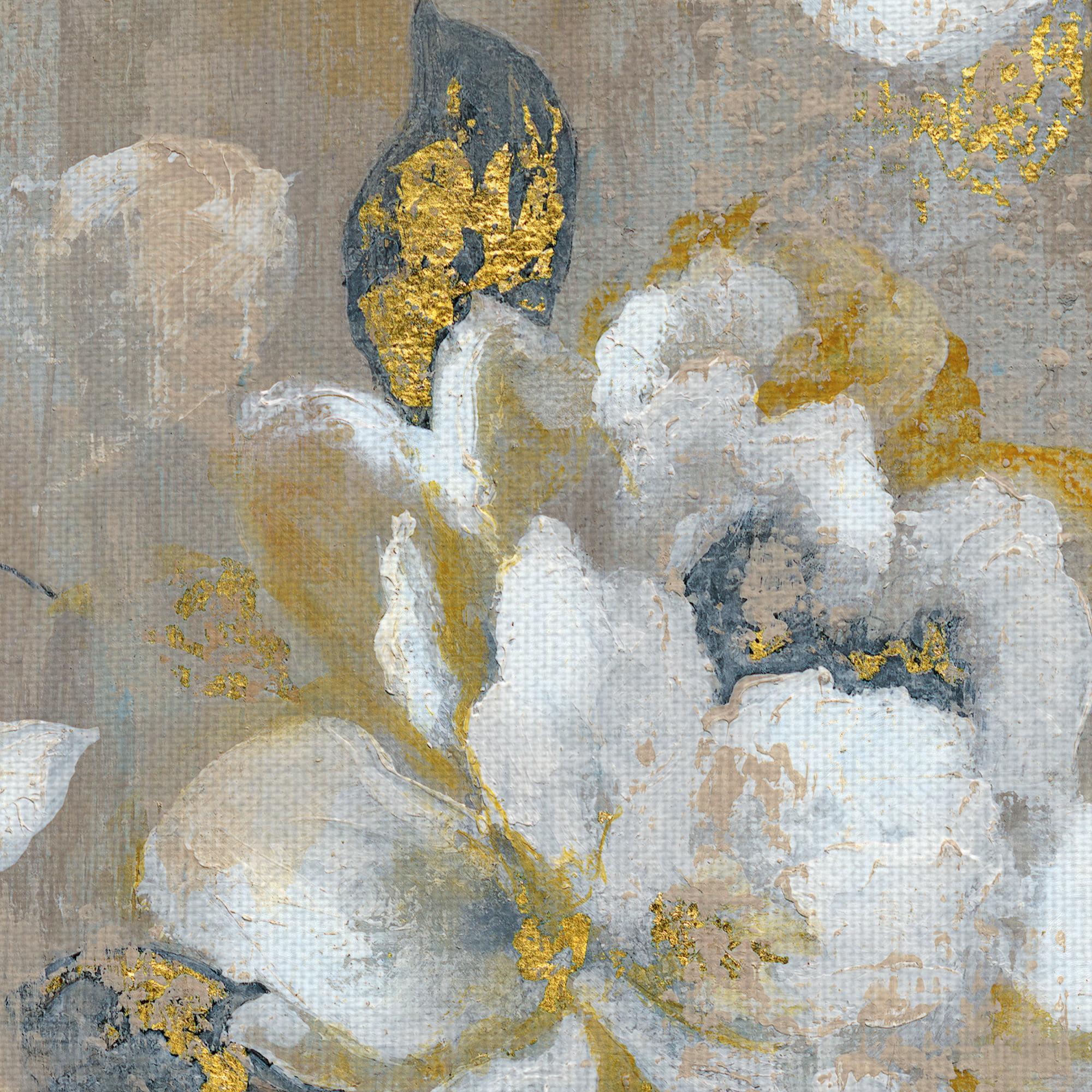Masterpiece Art Gallery Honey Garden Flowers By Tava Studios Canvas Art Print 24" x 24"