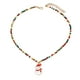 thumbnail image 2 of Xihbxyly Collar con Colgante de Árbol de Navidad, Diseño de Cuentas Hecho a Mano, Cadena de Oro Ajustable, Cuentas Rojas y Verdes Brillantes, Joyería Festiva, Regalo para Fiestas de Navidad, 37 Cm +, 2 of 2