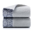 thumbnail image 1 of Paquete de 2 toallas de mano, toallas de algodón para baño, toalla suave y absorbente de secado rápido (gris), 1 of 5