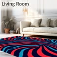 thumbnail image 2 of ODIKA 6x9 Machine Washable Non-Slip Area Rug, Abstract Wave Flow Design with Gradient Ripple Effects Ultra Soft Rug, None, 529504, 2 of 7
