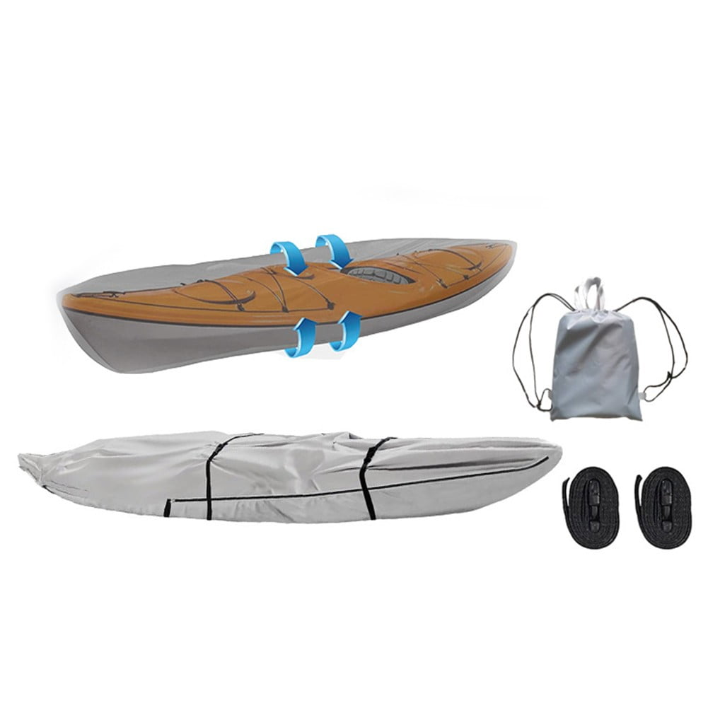 Fankenuo Canoeing Waterproof Cover 10ft 13ft 16ft 18ft 420D Oxford Cloth Dustproof Protection Cover For Kayak Fishing Boat Accessories 10FT