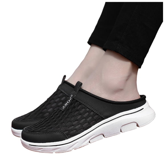 Women's Men's Clogs & Mules Lightweight Breathable Mesh Barefoot Backless Walking Slip on Sneakers Sandals