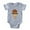 Heather Gray, variant on CafePress - FIN Conehead - Cute Infant Baby Football Bodysuit