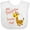 AA-White, variant on Inktastic My Peepaw Loves me- cute giraffe Boys or Girls Baby Bib