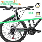 Ecarpat Mountain Bike 26 inch with Gear Shifter for Men Women, MTB Commuter Bicycles, 21-Speed