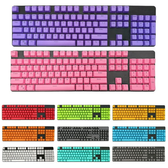 D-GROEE 104 Key PBT Double Color Backlight Mechanical Keyboard Keycap Universal Column for Cherry MX Mechanical Keyboard